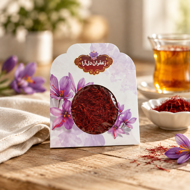 زعفران سرگل پاکتی دل آرا